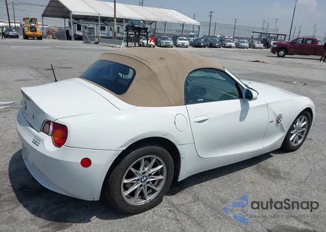 2003 BMW Z4 2.5I from USA, damaged, VIN 4USBT334X3LS46762